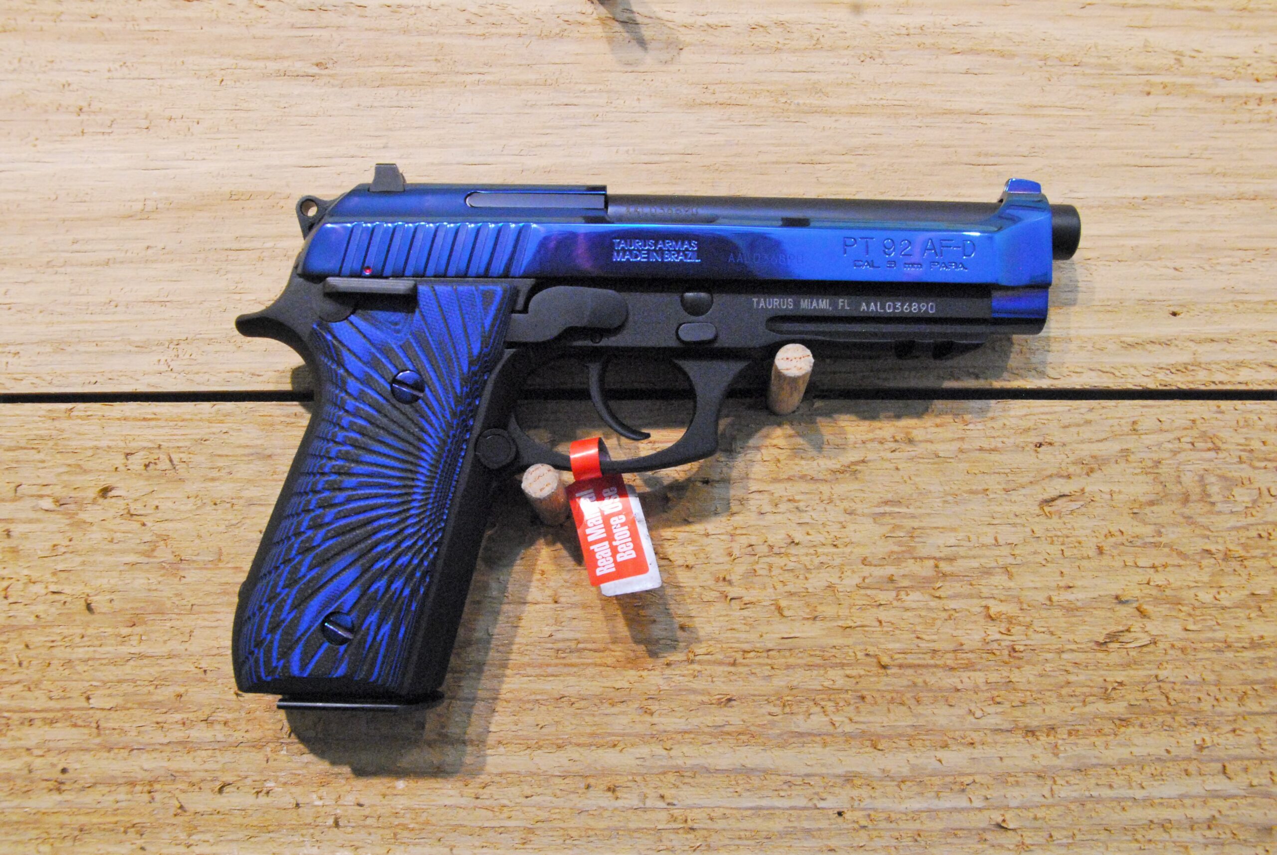 Taurus PT92 AF-D Blue PVD 9mm - ADELBRIDGE & CO