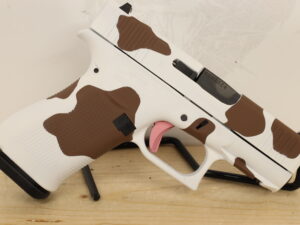 GLOCK 43X Brown Cow Print 9x19mm